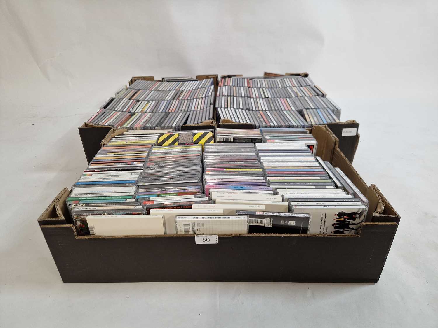 Lot Three trays containing a large quantity of CDs...