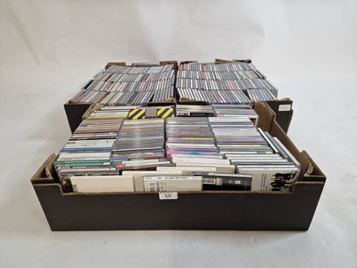 Lot Three trays containing a large quantity of CDs...