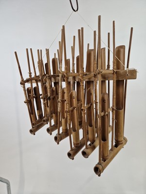 Lot A traditional hand crafted wooden set of...