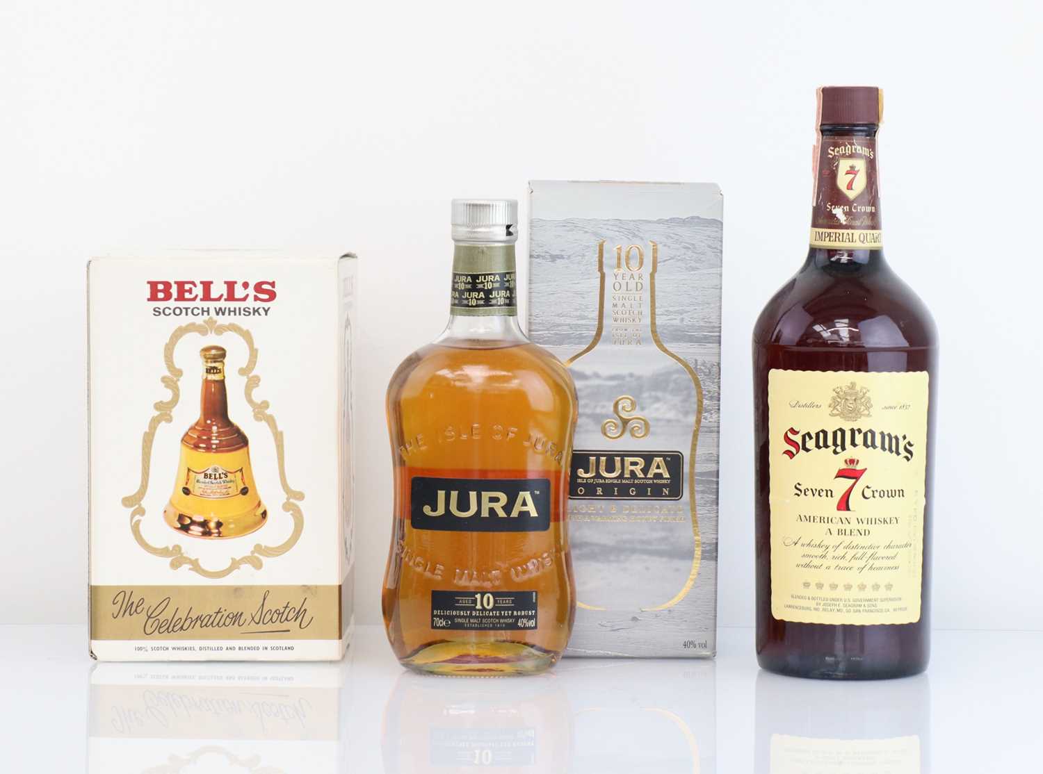 Lot 11 - 3 bottles, 1x Jura Origin 10 year old Single...