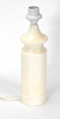 Lot 66 - An Italian white marble table lamp, h. 36 cm...