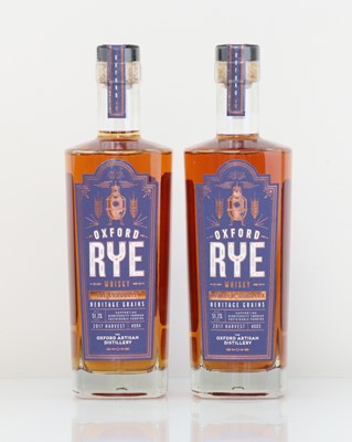 Lot 75 - 2 bottles of Oxford Rye Whisky, 1x Moscatel De...