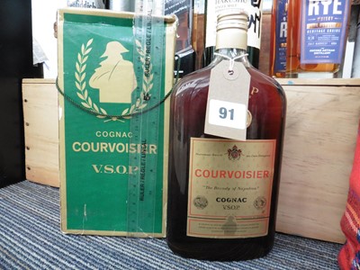 Lot 91 - An old bottle of Courvoisier V.S.O.P. Cognac...