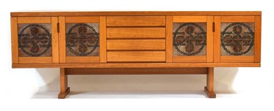 Lot 23 - A 1960/70's Danish teak sideboard with a bank...