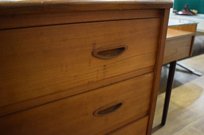 Lot 28 - A 1960's Danish teak chest of three drawers...