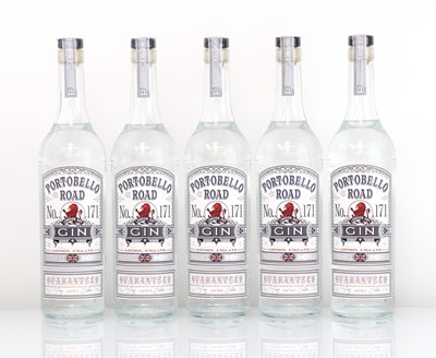 Lot 124 - 5 bottles of Portobello Road Gin 42% 70cl...