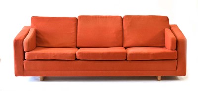Lot 164 - A 1960's Danish three-seater sofa upholstered...