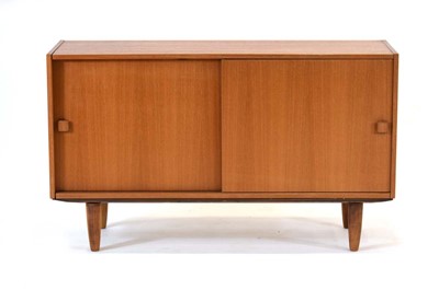 Lot 183 - A 1970's Domino Mobler teak cabinet with two...
