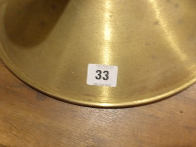 Lot 33 - A Danish brass pendant ceiling light