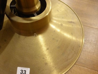 Lot 33 - A Danish brass pendant ceiling light