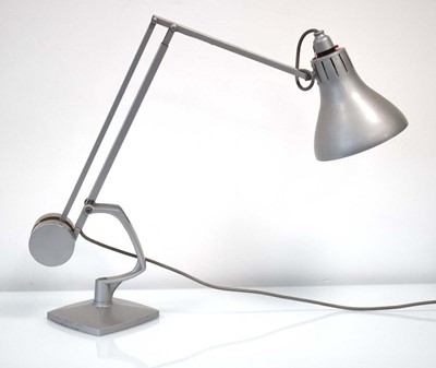 Lot 130 - A grey enamelled counterbalance desk lamp by...